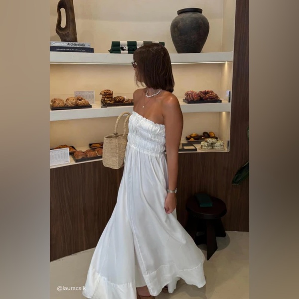 VRG GRL Silky Strapless Dress